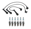 Denso Wire Set & 6 Iridium Power Spark Plugs for Lexus 3.0L L6