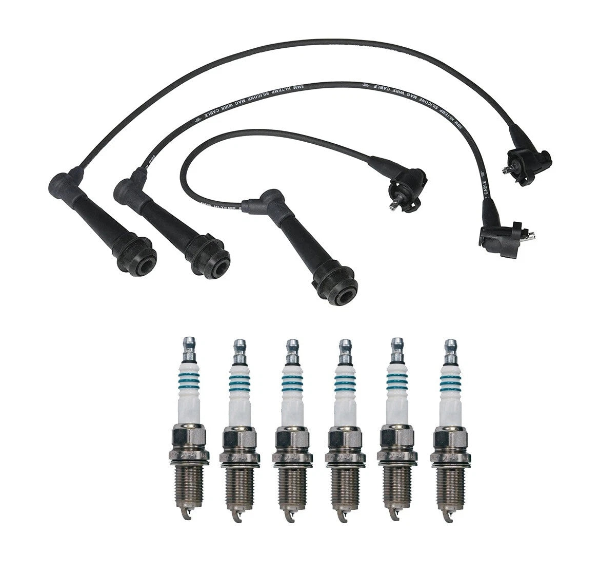 Denso Wire Set & 6 Iridium Power Spark Plugs for Lexus 3.0L L6