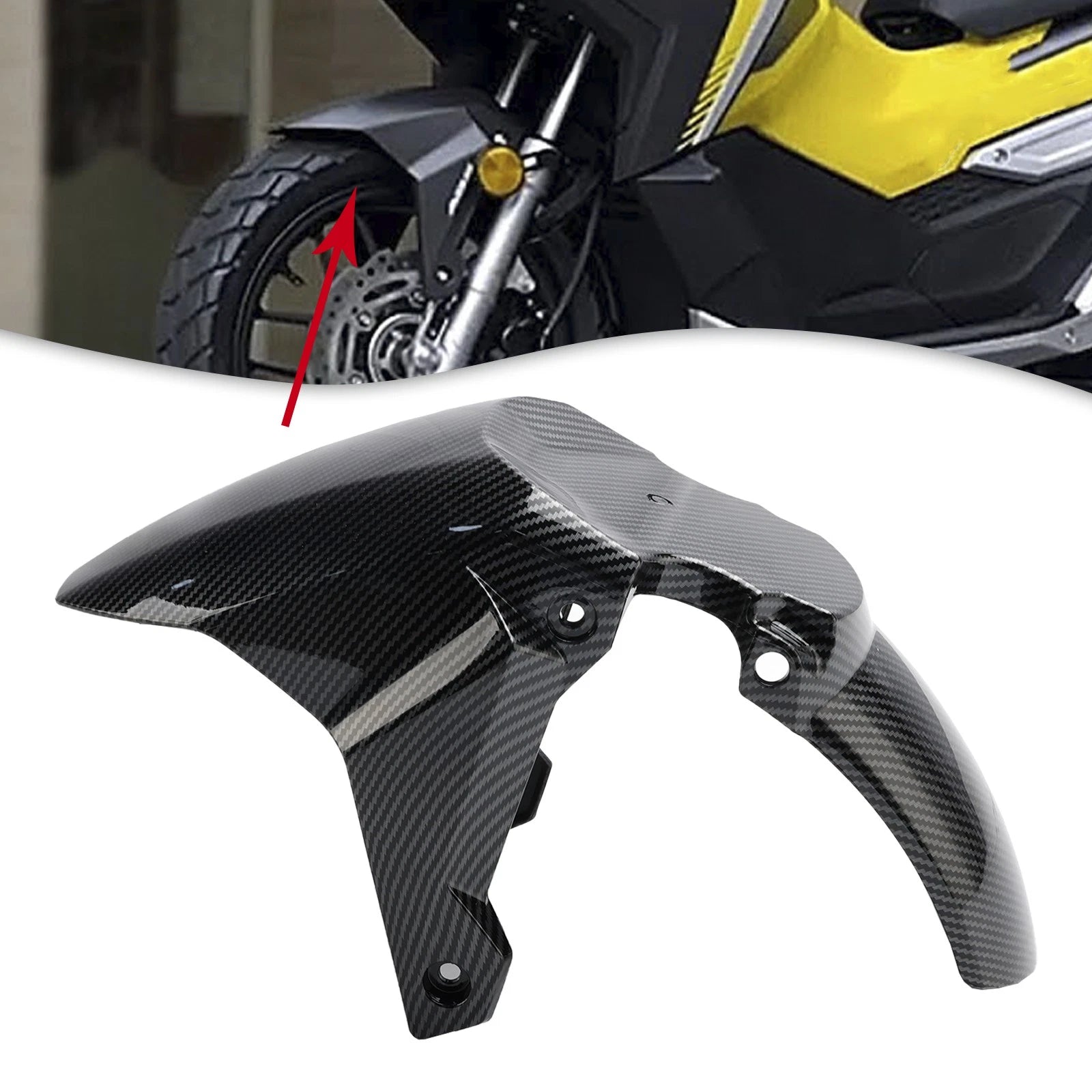 Front Fender Mudguard Fairing for Honda ADV 160 (2023–2024) Carbon