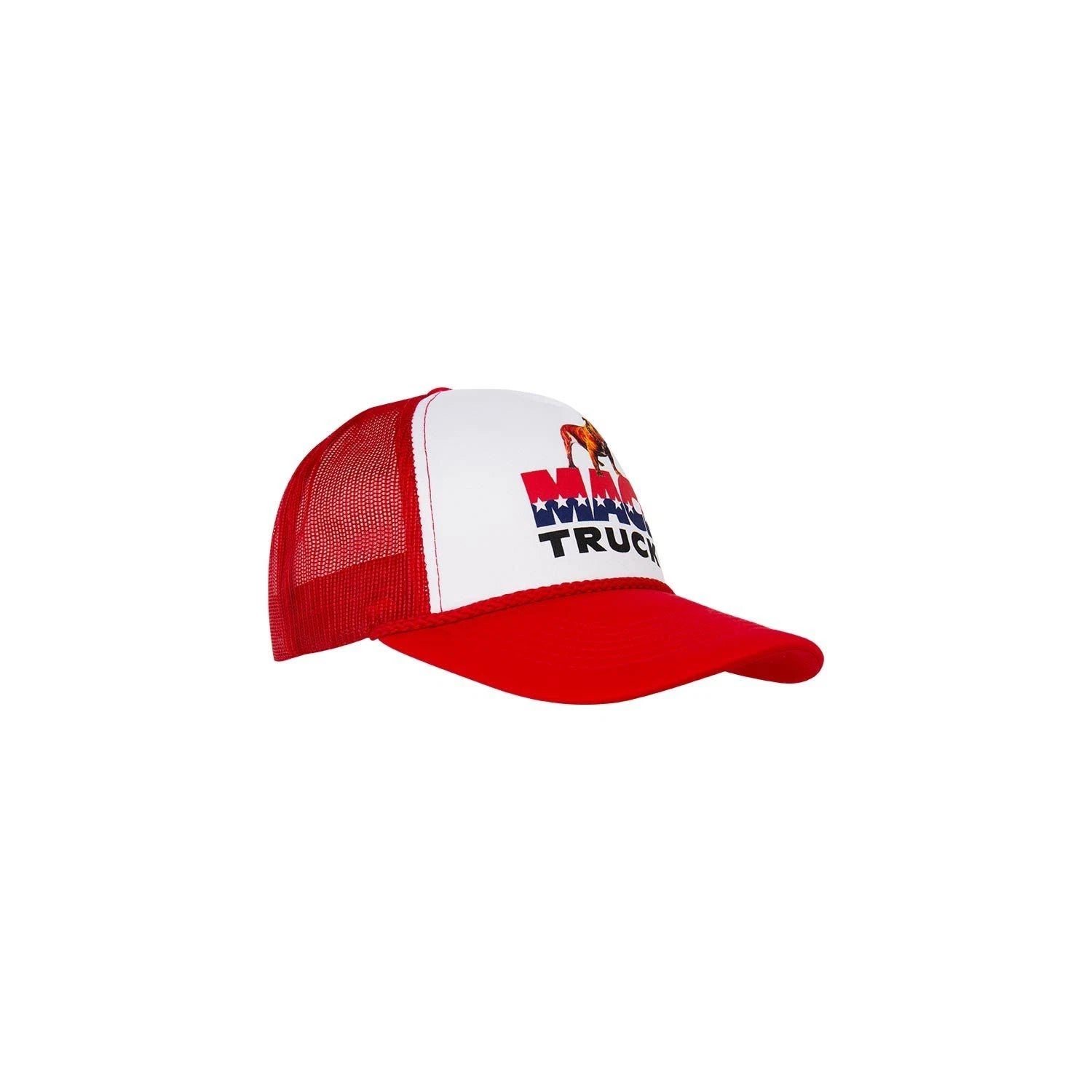 Retro Foam Trucker Cap for Mack Trucks (Snapback, Red/White)