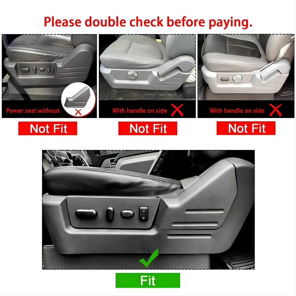 Seat Cover Trim Panel Bezel for Ford F150 (2009–2014) - Black, Driver Side
