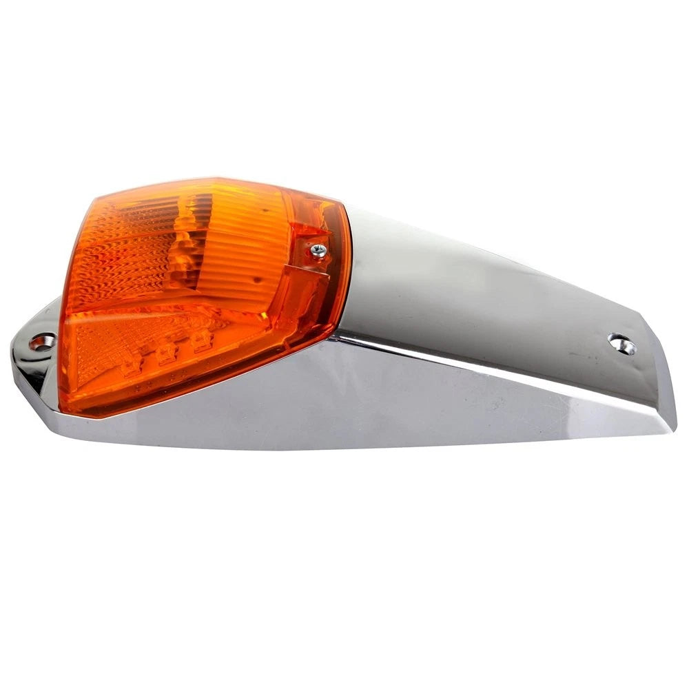 2Pcs Amber LED Cab Roof Running Marker Lights for Kenworth Freightliner