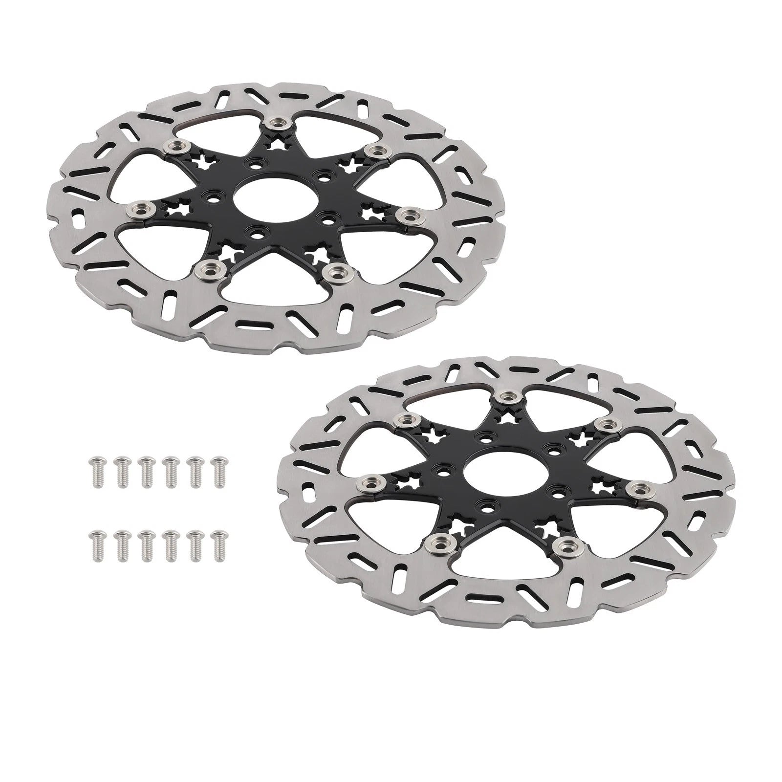 2pcs Front Brake Disc Rotor for Harley Davidson Softail Dyna Sportster (2014–2024)