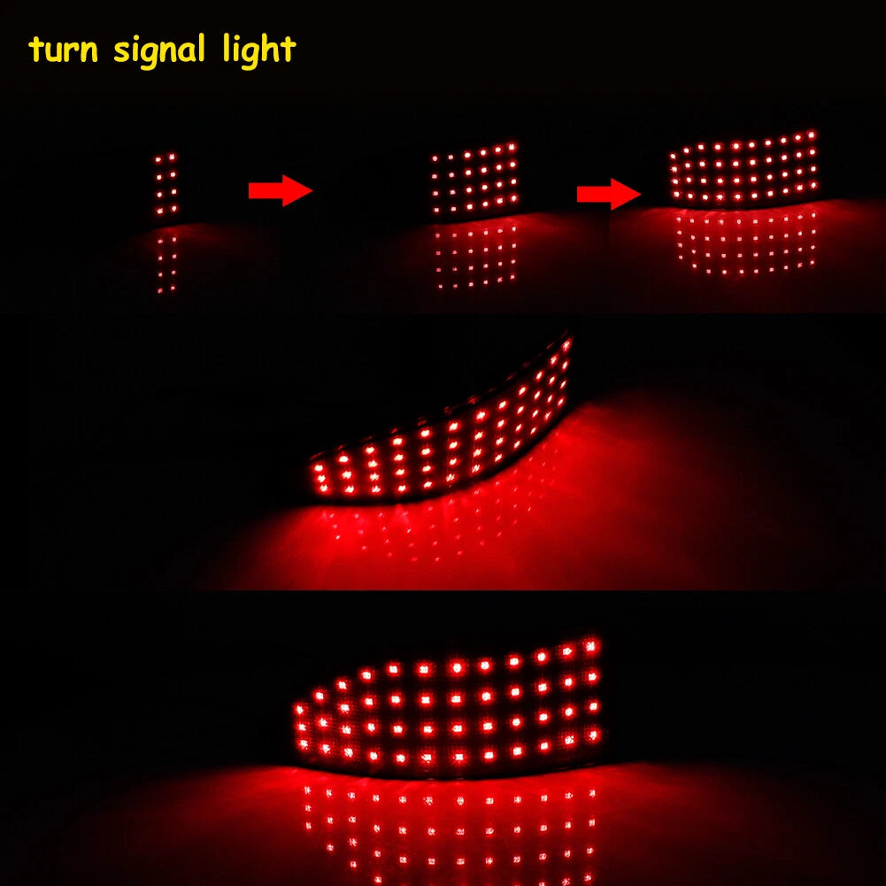 Smoked LED Bumper Reflector Tail Lights for Lexus IS250 IS350 (2006–2013)