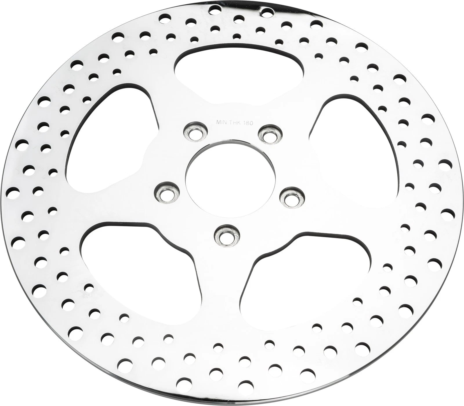 5 Spoke Brake Rotor Front 11.5" Polished for Harley-Davidson FLHR