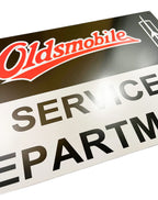 Vintage Metal Service Department Sign for Oldsmobile (1960–1970)