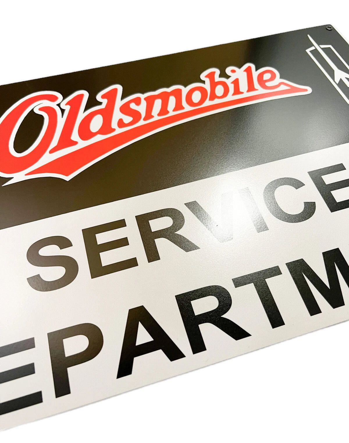 Vintage Metal Service Department Sign for Oldsmobile (1960–1970)