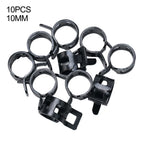 Set of 10 Spring Hose Clamps for Fuel Hose 8-16mm (Self Clamping)