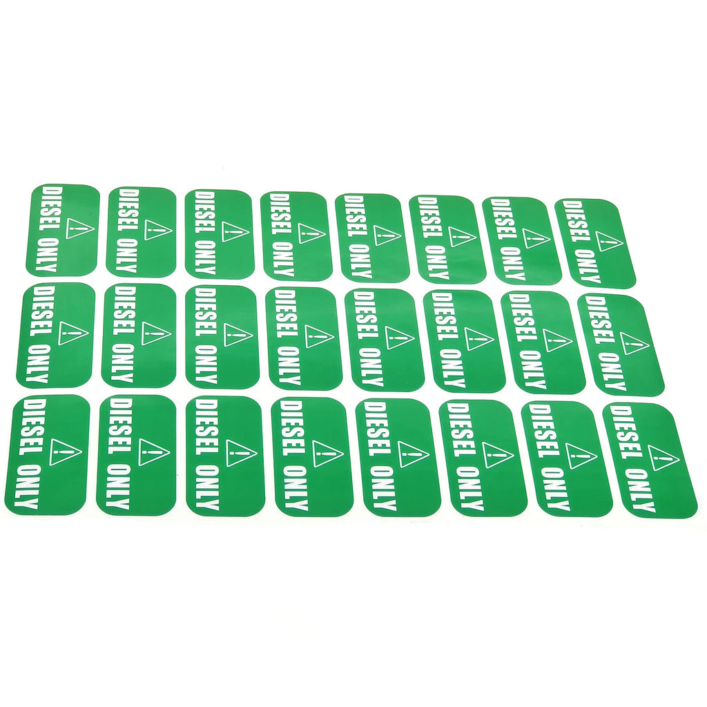 Diesel Only Vinyl Stickers for Truck (1" X 2")