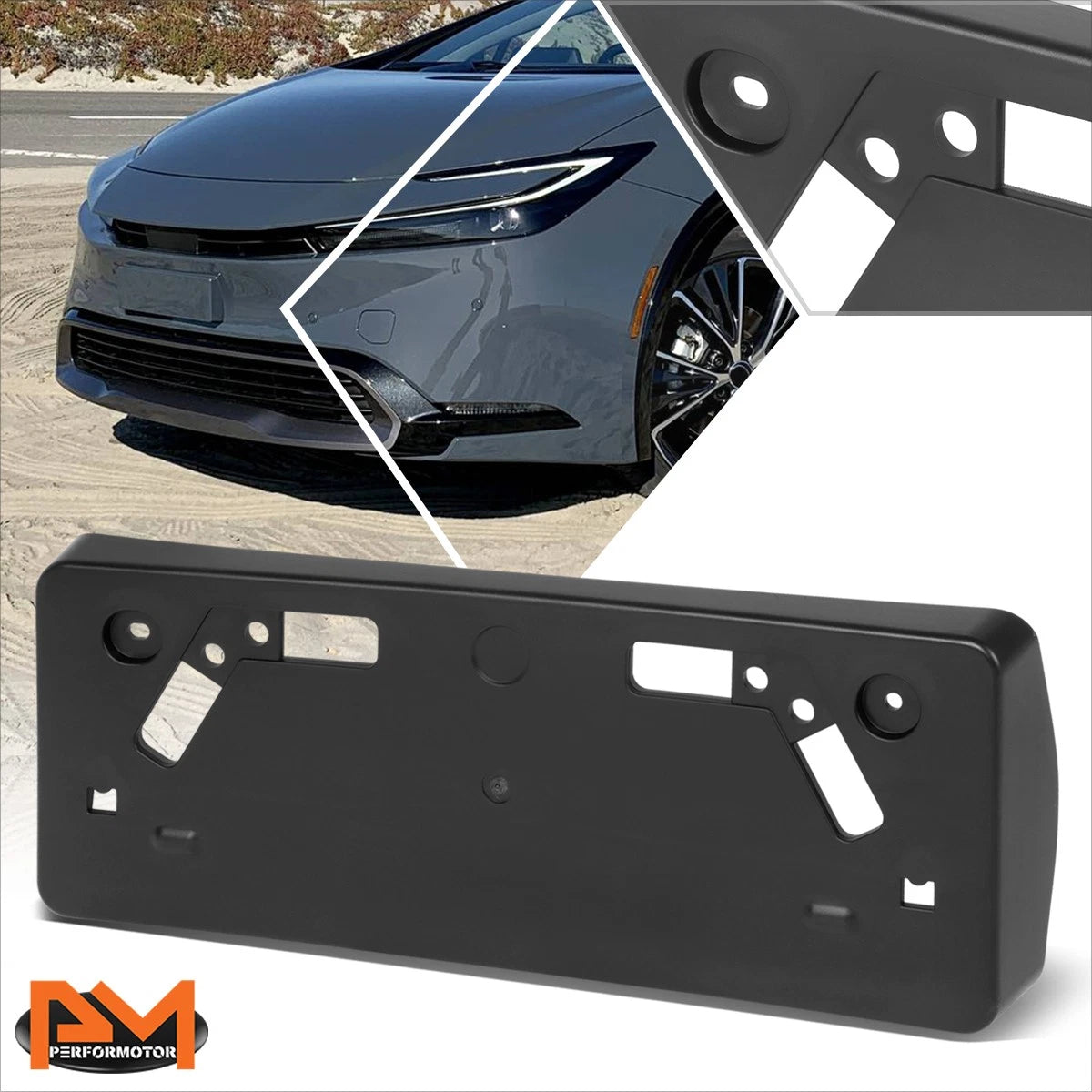 Front Bumper License Plate Mounting Bracket for Toyota Prius (2023–2024)