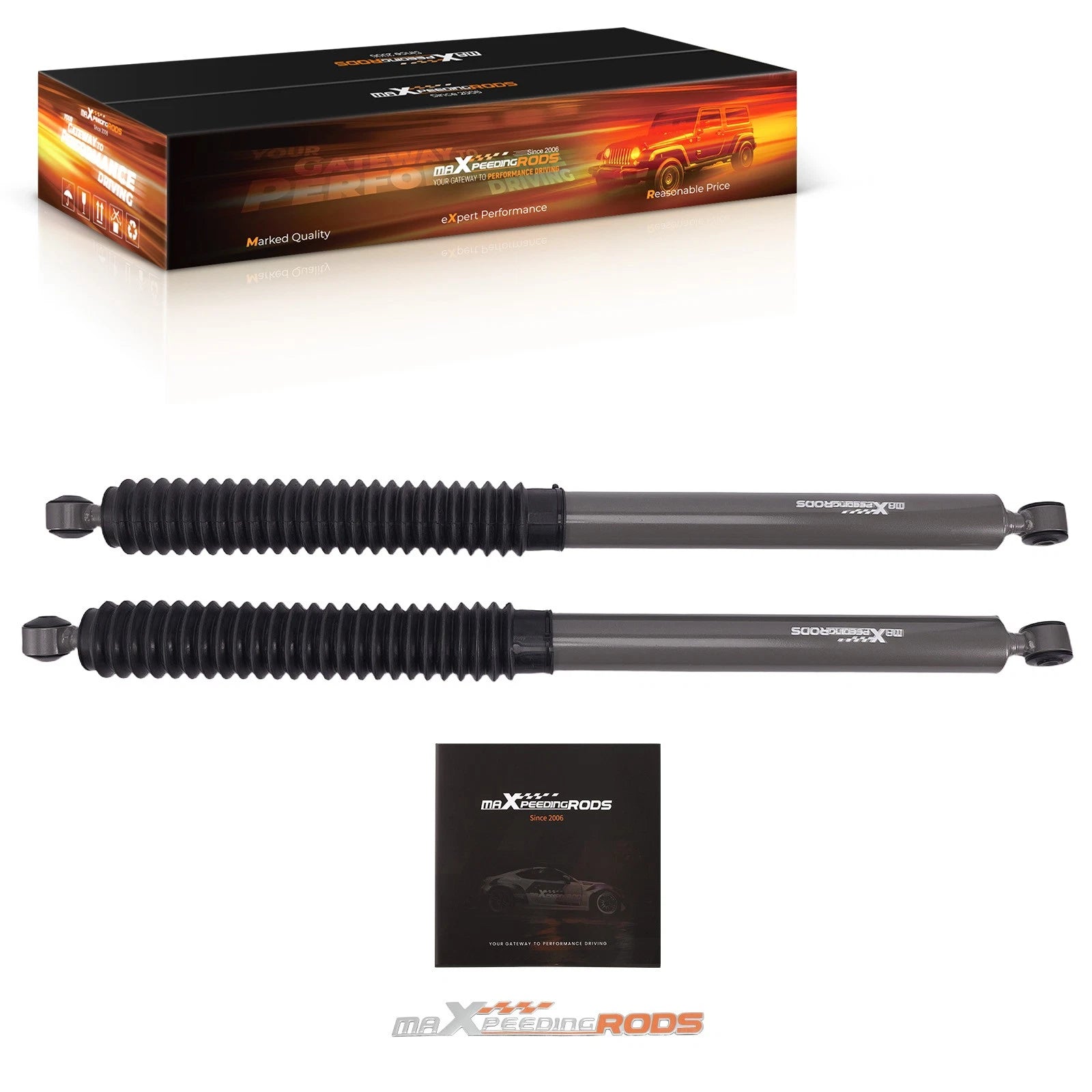 Extended Gas Shocks for Ford F-250 F-350 Super Duty (1999–2016) 5-7.5" Lift Kit