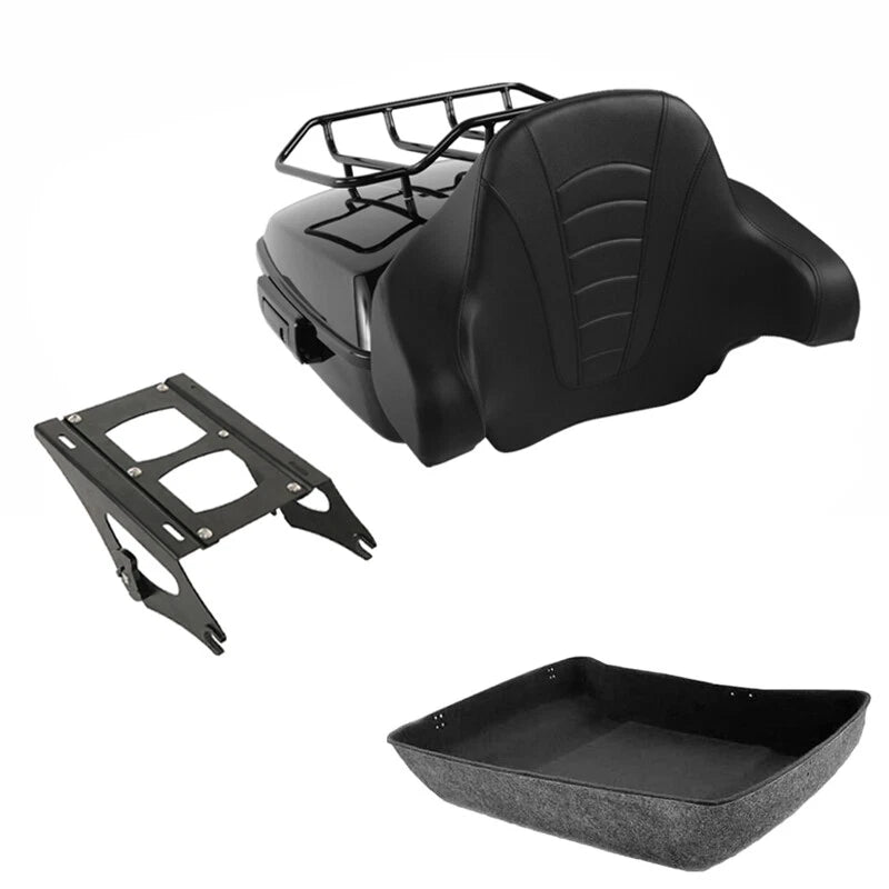 Chopped Trunk Backrest Mount Rack for Harley Touring (2014–2026)