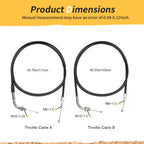Throttle Cable Set for Honda VTX1300S VTX1300R (2003–2007) 17910-MEA-670