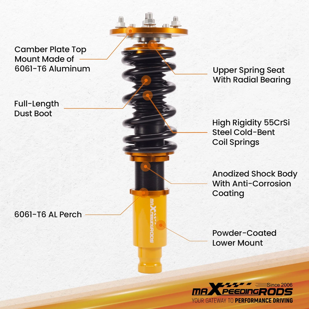 Coilover Shock Kit for Mitsubishi Eclipse (1995-1999) Adjustable Height
