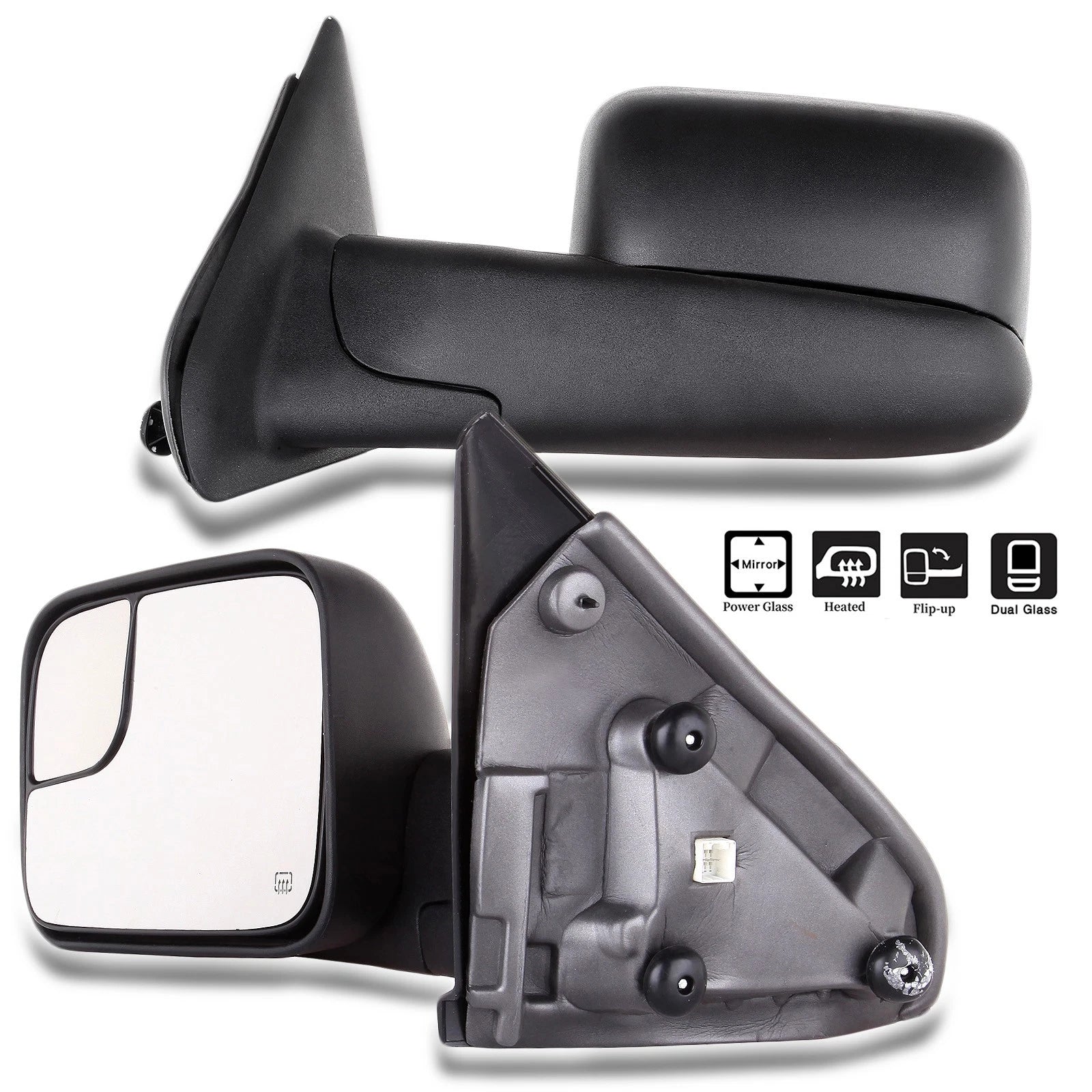 Power Heated Towing Mirrors for Dodge Ram 1500 2002–2008, 2500 3500 2003–2009