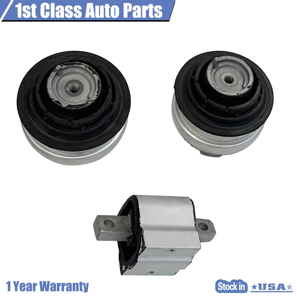Set of 2 Engine & Transmission Mounts for Mercedes Benz E350 E320 C280 (2006-2009)