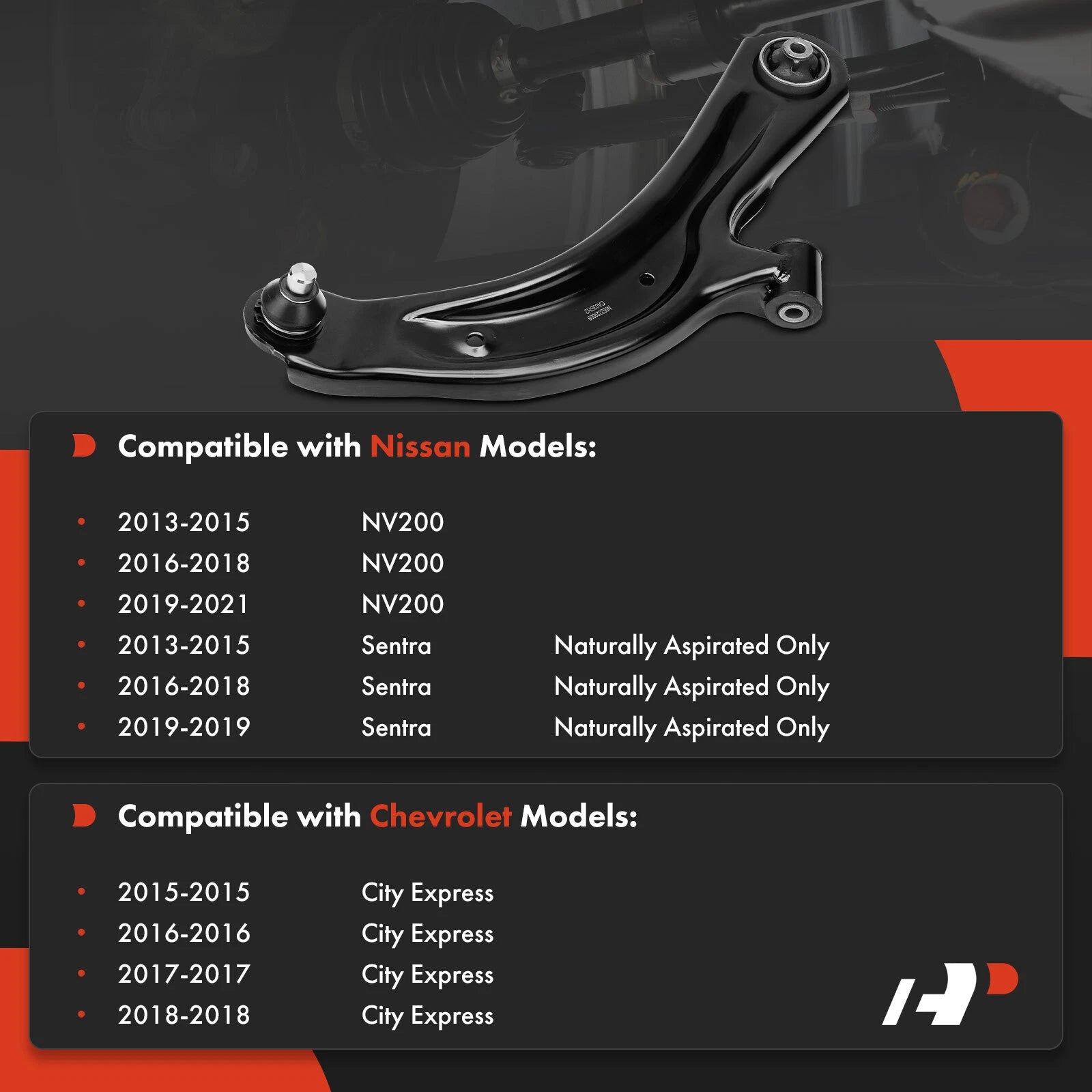 Front Right Lower Control Arm with Ball Joint for Nissan Sentra