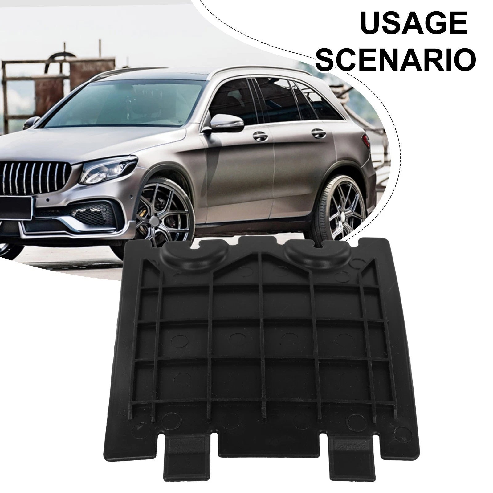 Front Right Liner Cover for Mercedes GLC X253 (2016–2022) - Black ABS