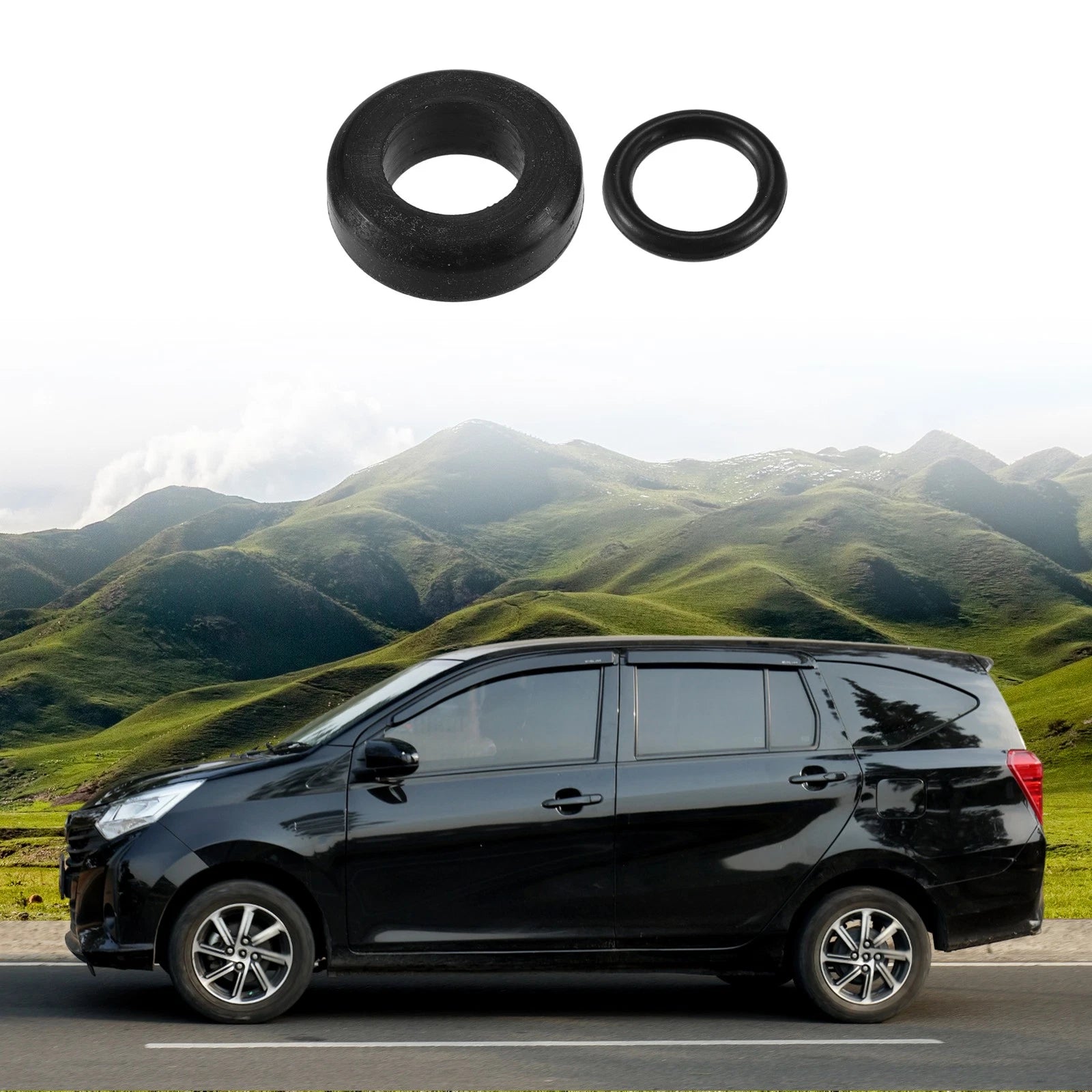 Set of 4 Fuel Injector Seal O Rings for Ford F-Series (NBR Rubber)