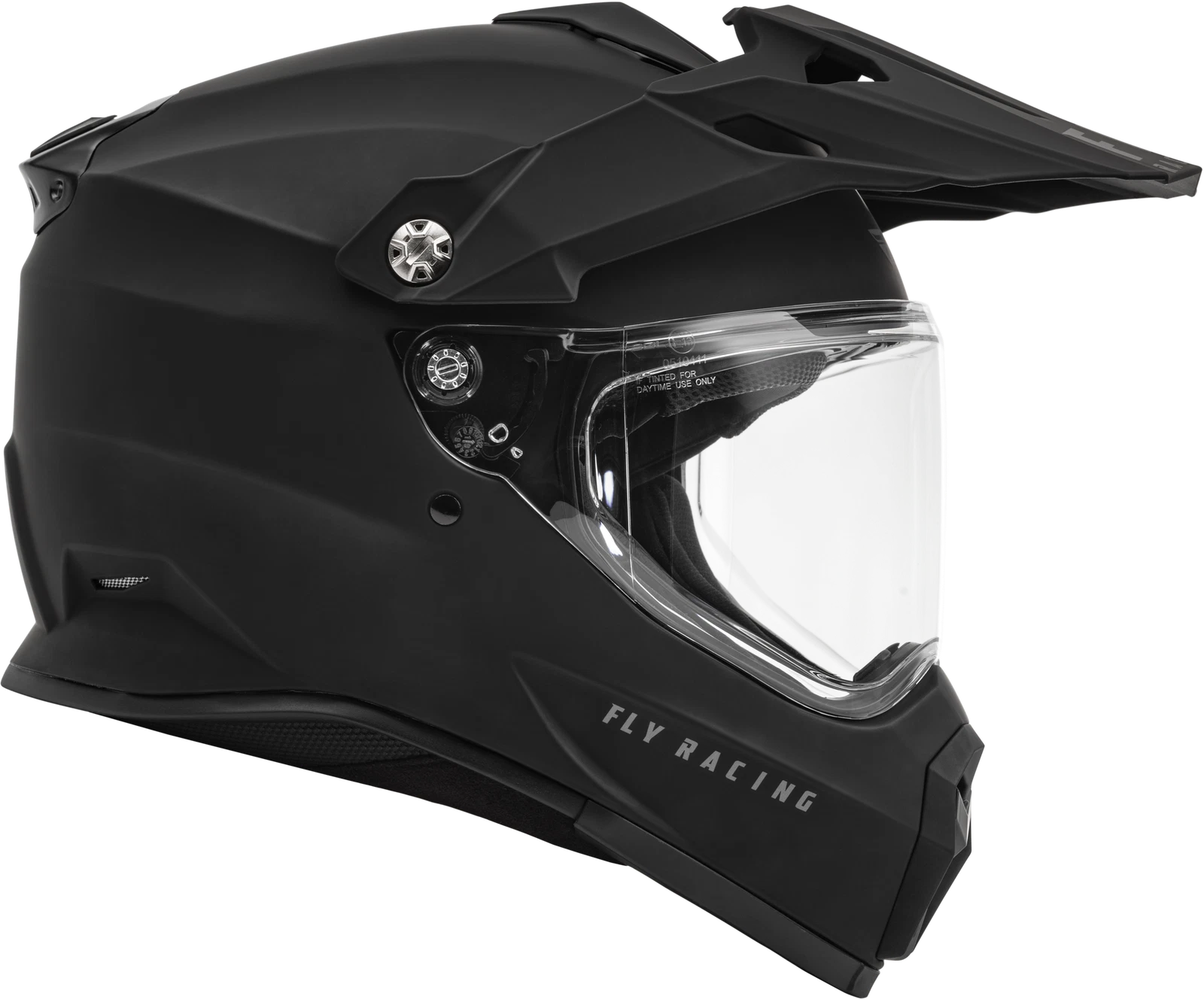 FLY RACING Trekker Solid Full-Face Helmet 2X-Large Matte Black for Street Riding