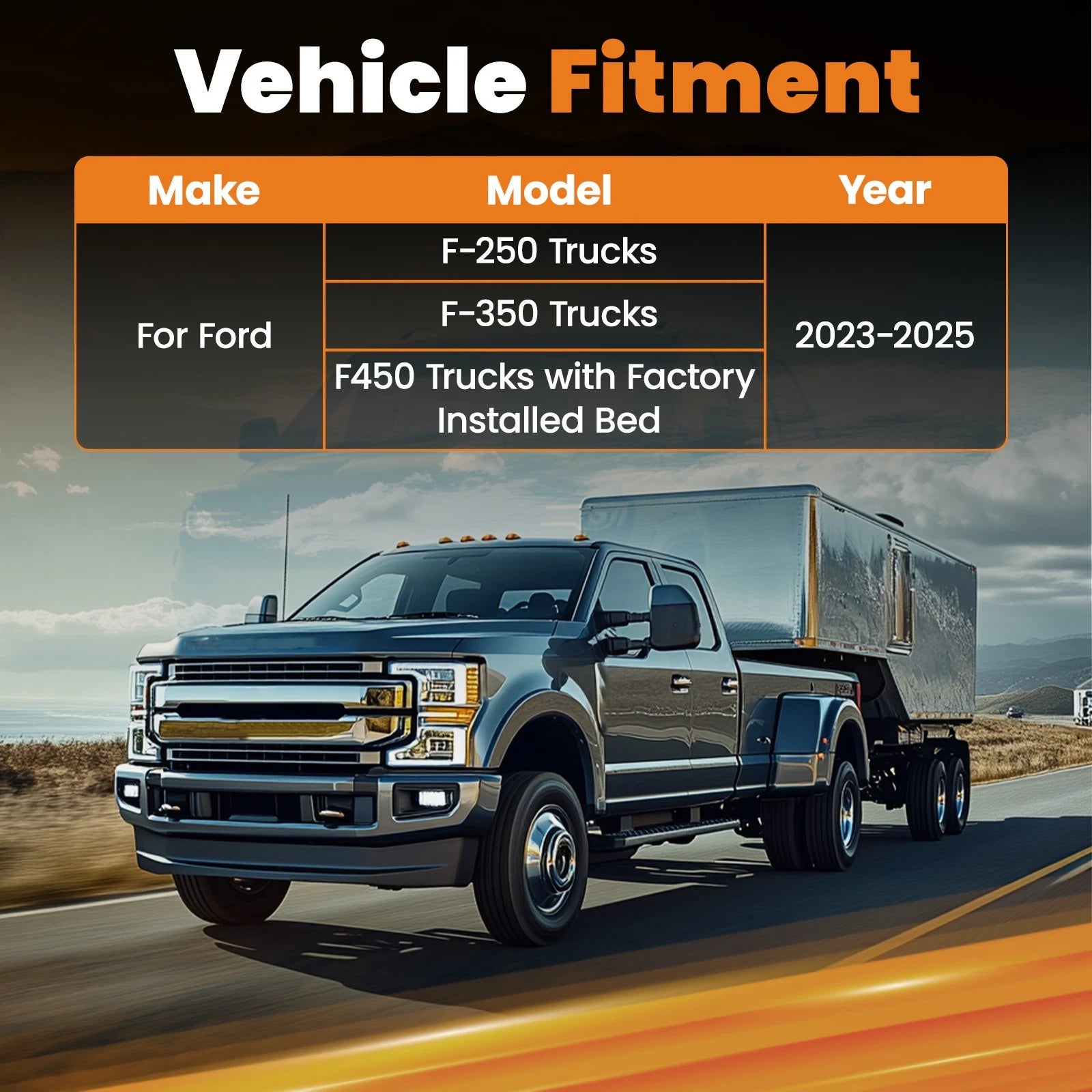7500LB Tongue Weight Rated Hitch for Ford F-250 F-350 F-450 (2023–2025)
