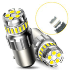 2X 1157 23-SMD White LED Tail Brake Light Bulbs for Make Model
