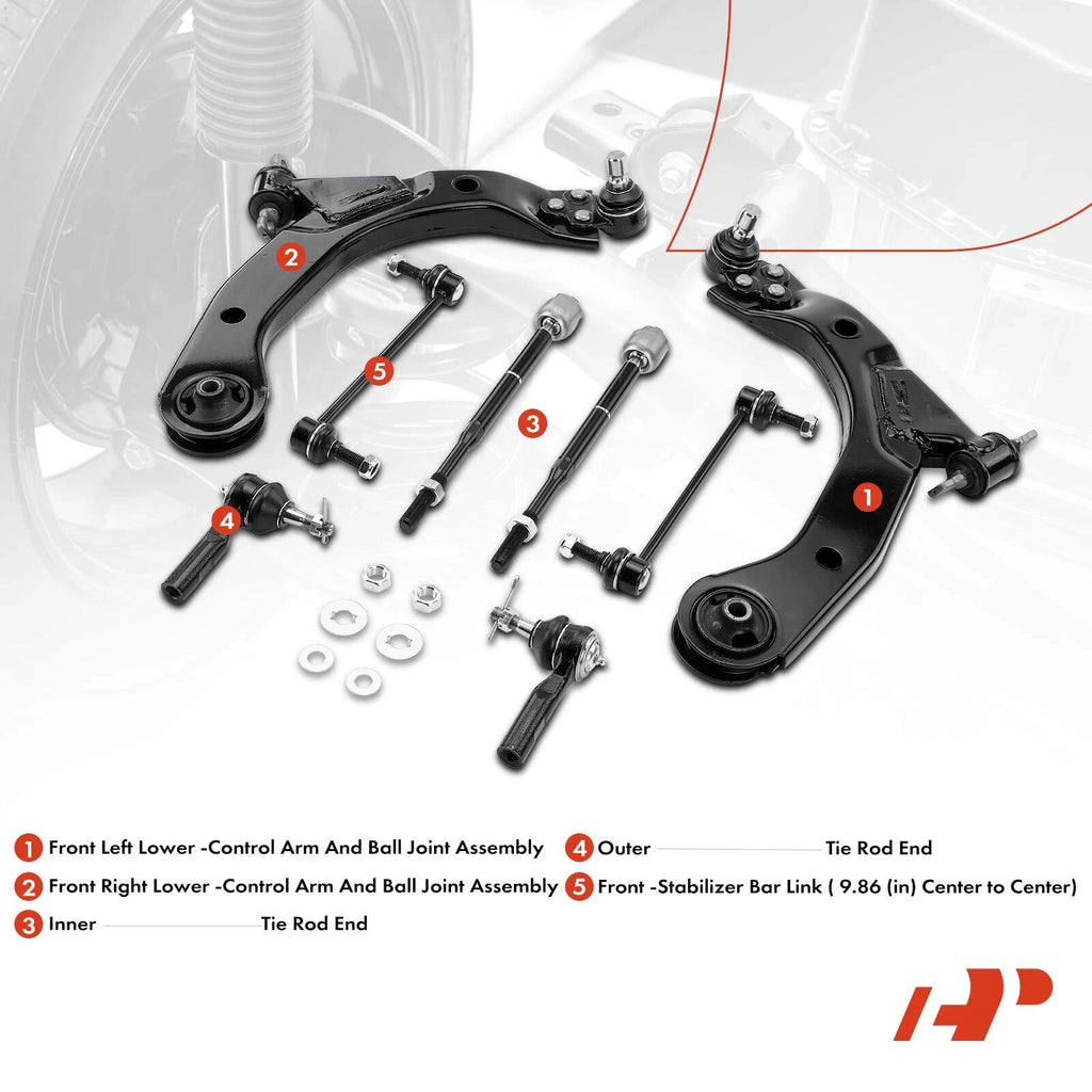 8x Front Control Arm with Ball Joint for Chevy Cobalt (2005-2008)