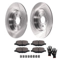 Rear Brake Rotors & Ceramic Pads Set for Ford Taurus (2010–2019), Edge (2011–2014)