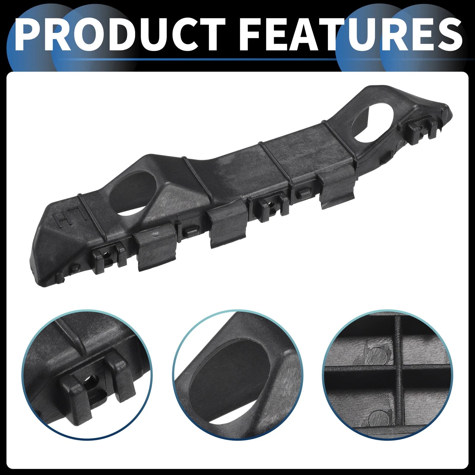 1 Pair Front Bumper Retainer Bracket No. 865131Y000 for Kia Picanto (2012)
