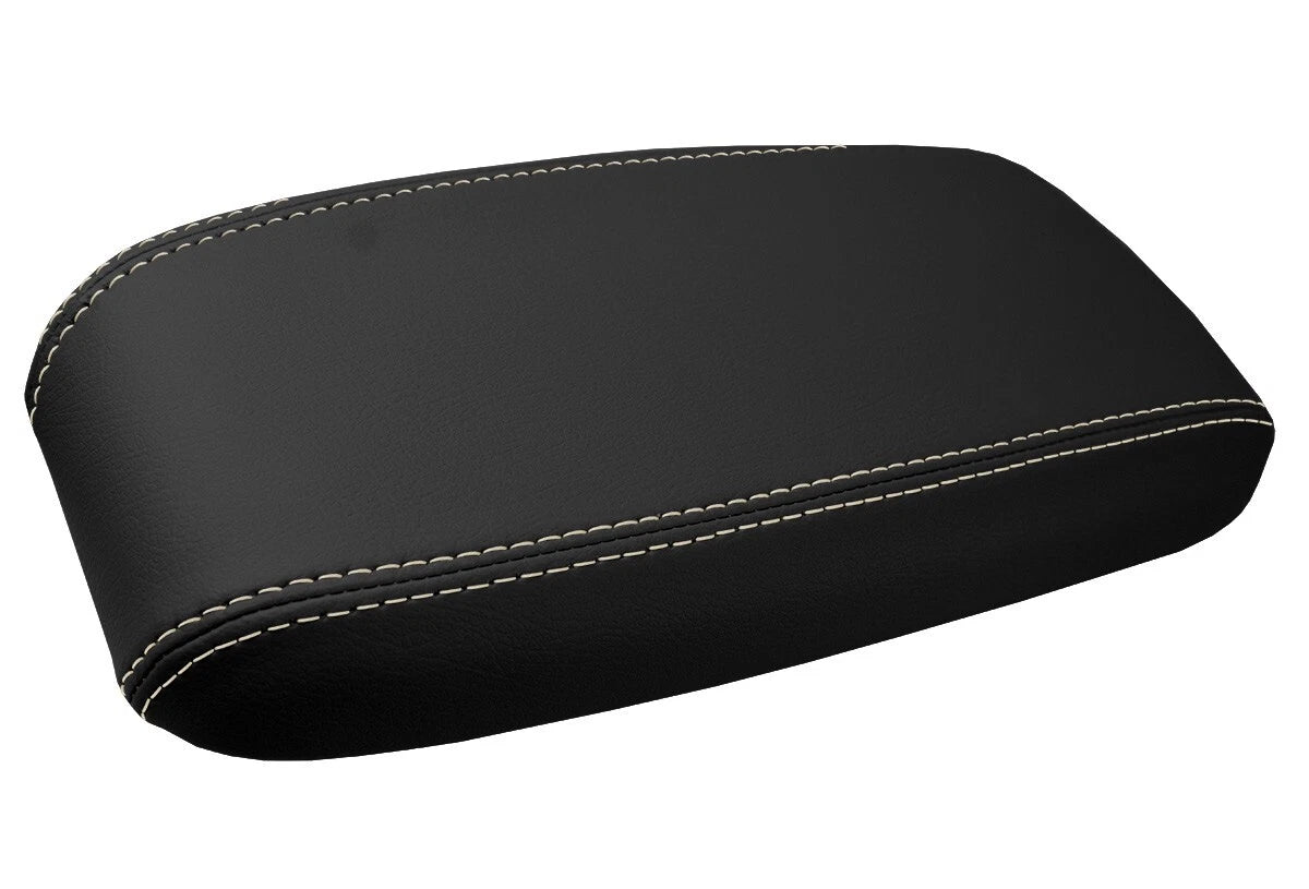 Leather Console Lid Bucket Seat Cover for Toyota Tacoma (2001–2004) Beige