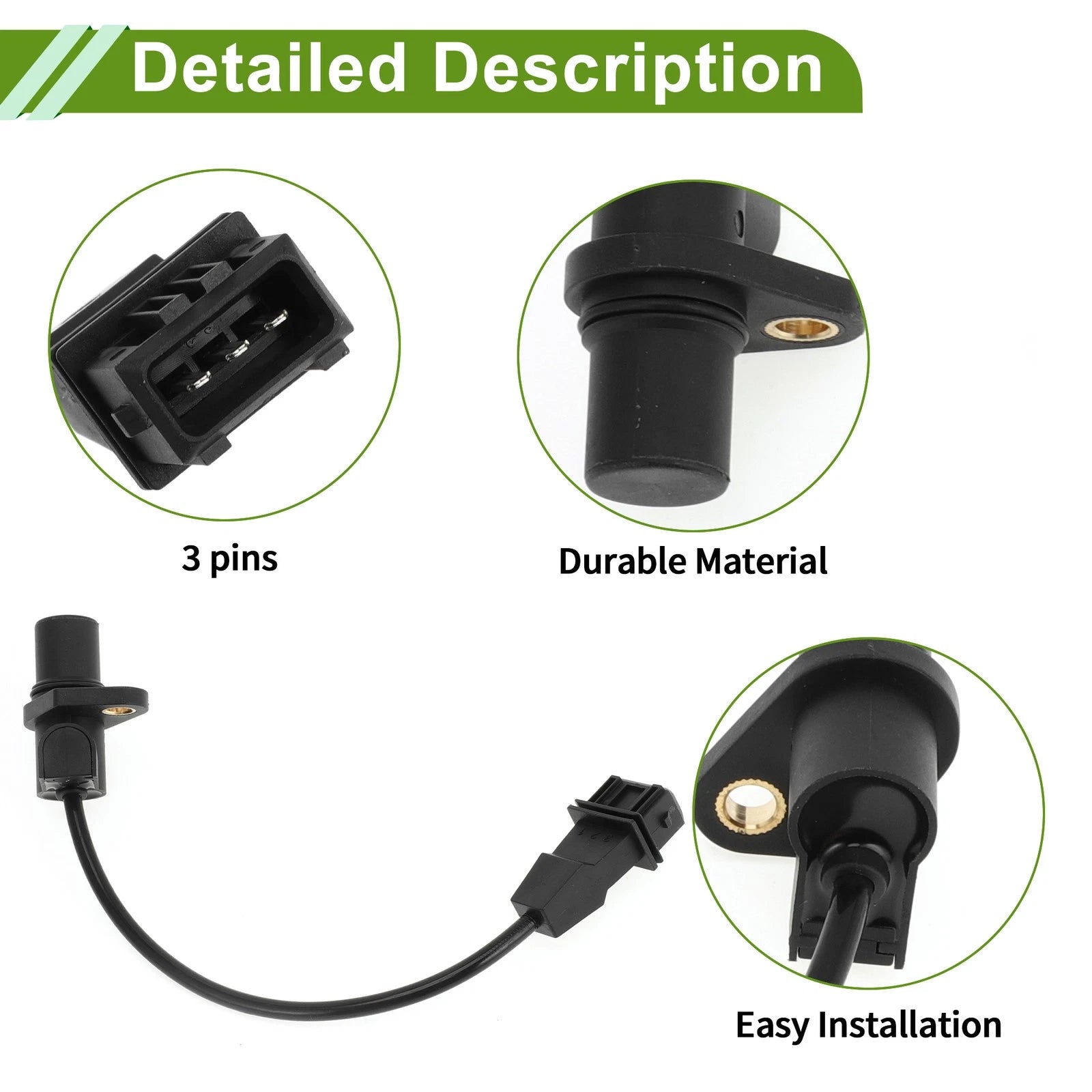 Crankshaft Position Sensor for Hyundai Santa Fe (2001–2006) No. 39180-37180