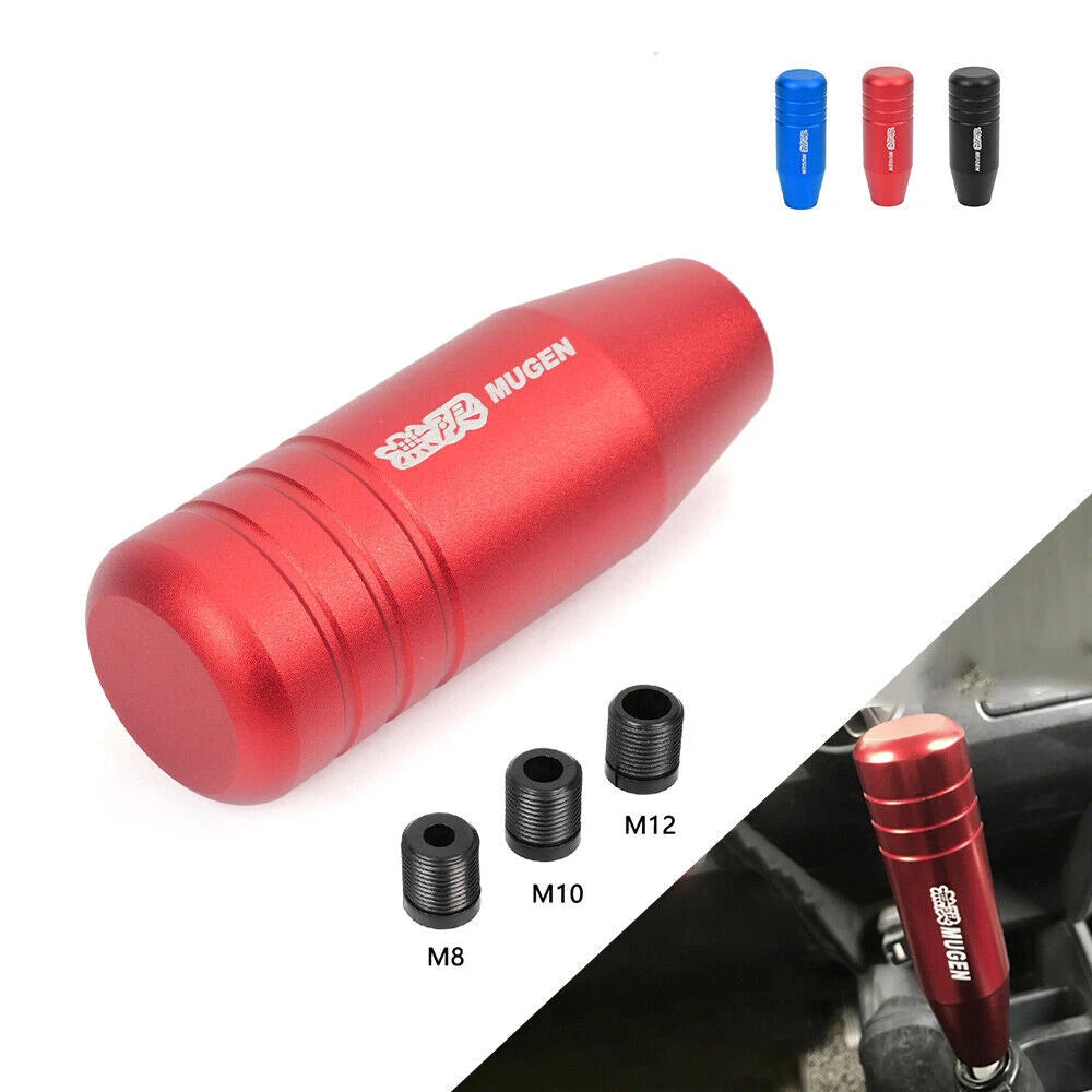 Mugen 90mm Universal Aluminum Black Manual Gear Shift Knob