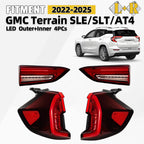 Set of 4 LED Tail Lights for GMC Terrain SLE SLT AT4 (2022–2024)