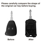 Red Key Fob Shell Case Cover for Jeep Wrangler JK (2007-2017)