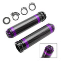 7/8" Motorcycle Handle Bar Grips for Universal Fit (Purple)