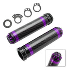 7/8" Motorcycle Handle Bar Grips for Universal Fit (Purple)