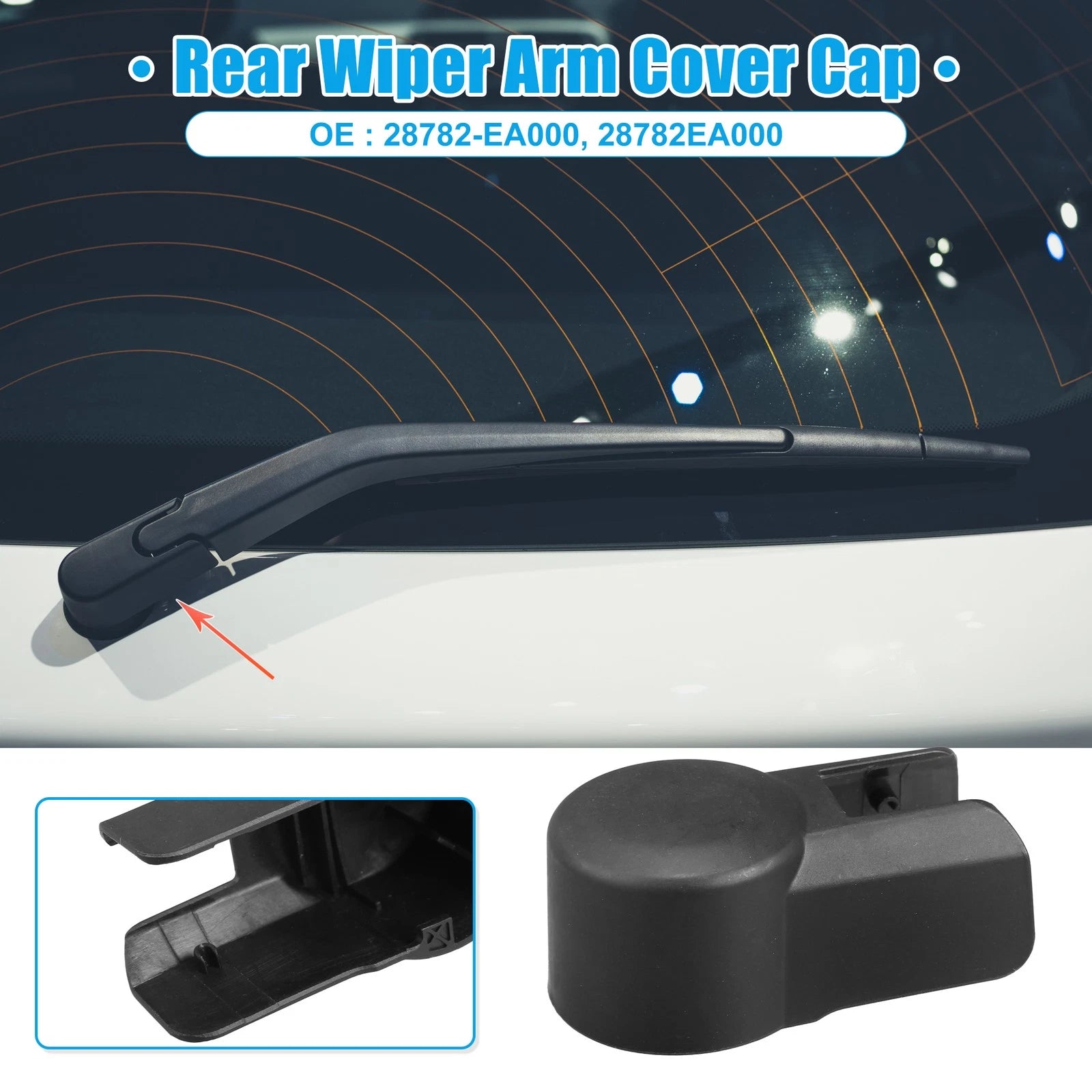 Rear Windshield Wiper Arm Nut Cover Cap for Nissan Xterra (2005–2015)