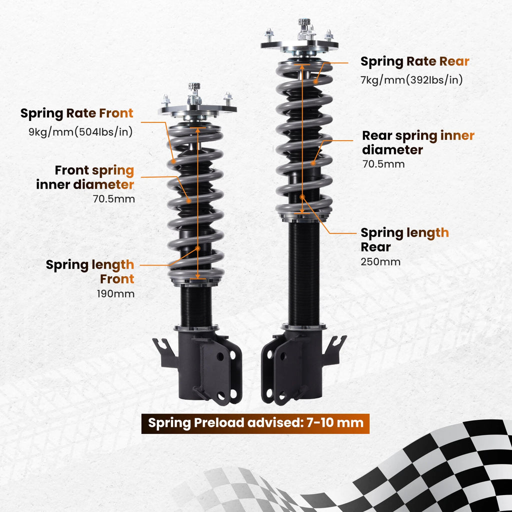 Coilover Suspension Lowering Kit for Subaru Impreza WRX (2002-2007)