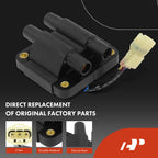 1x Ignition Coil & 4x Iridium Spark Plugs for Subaru Impreza