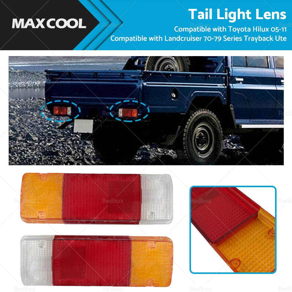 Tail Light Lens for Toyota Hilux (2005–2011), Landcruiser 70-79