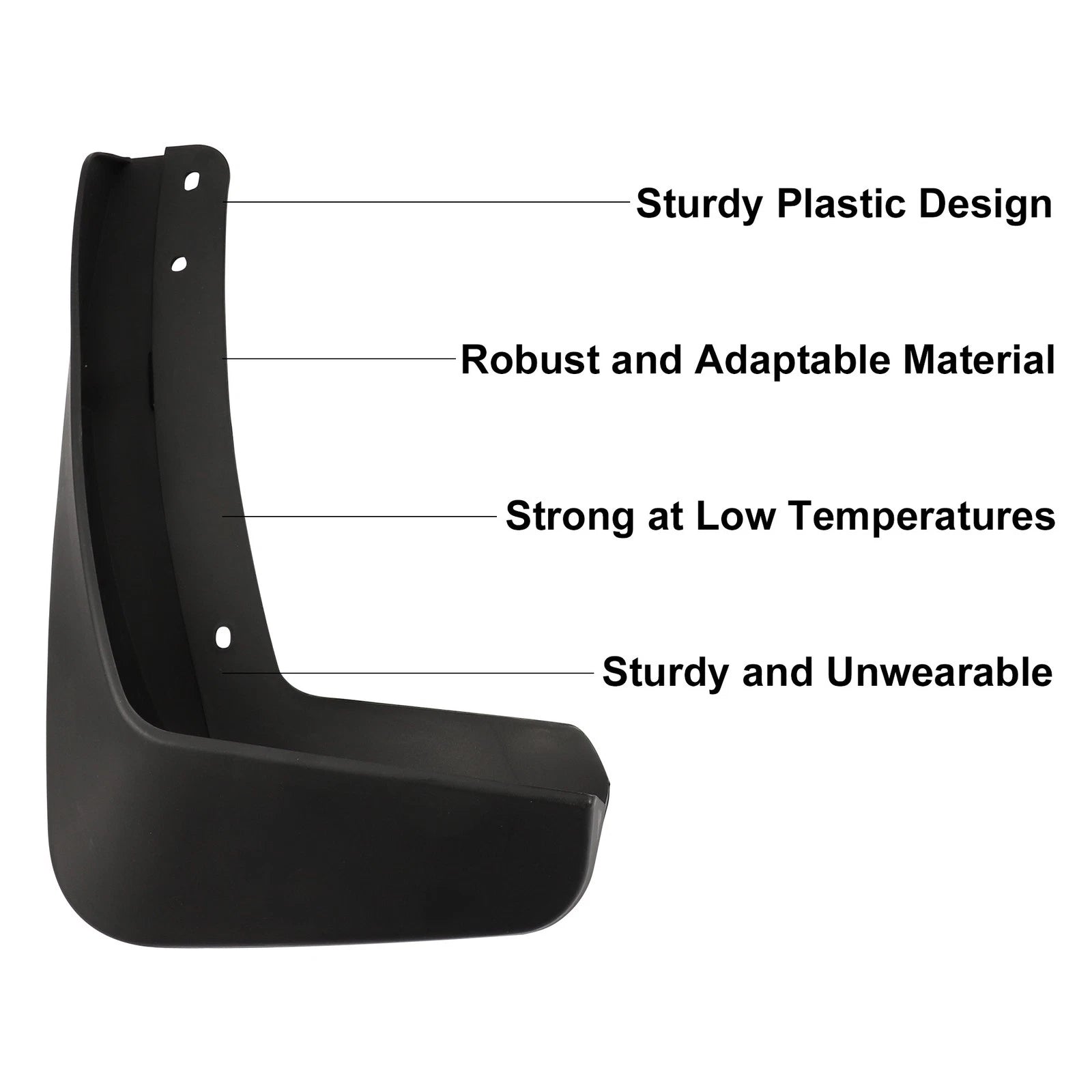 Set of 2 Front & Rear Mud Flap Splash Guards for Buick Envision (2016–2019)