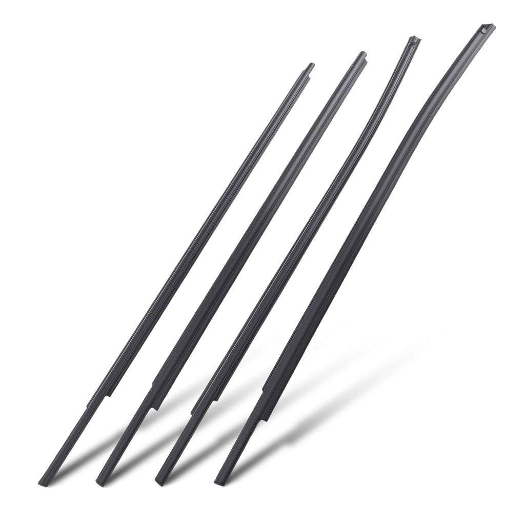 Set of 4 Window Belt Weatherstrips for Toyota Tundra CrewMax (2007–2019)