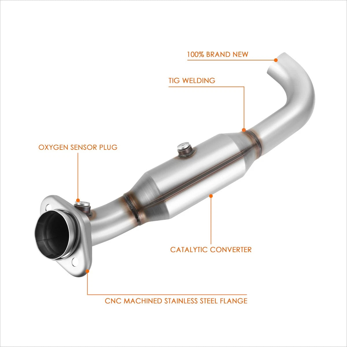 OE Style Left Catalytic Converter for Expedition F-150 Navigator (2007–2014)