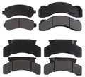 Set of 4 Semi-Metallic Brake Pads for GMC P4500 (1988–1990)