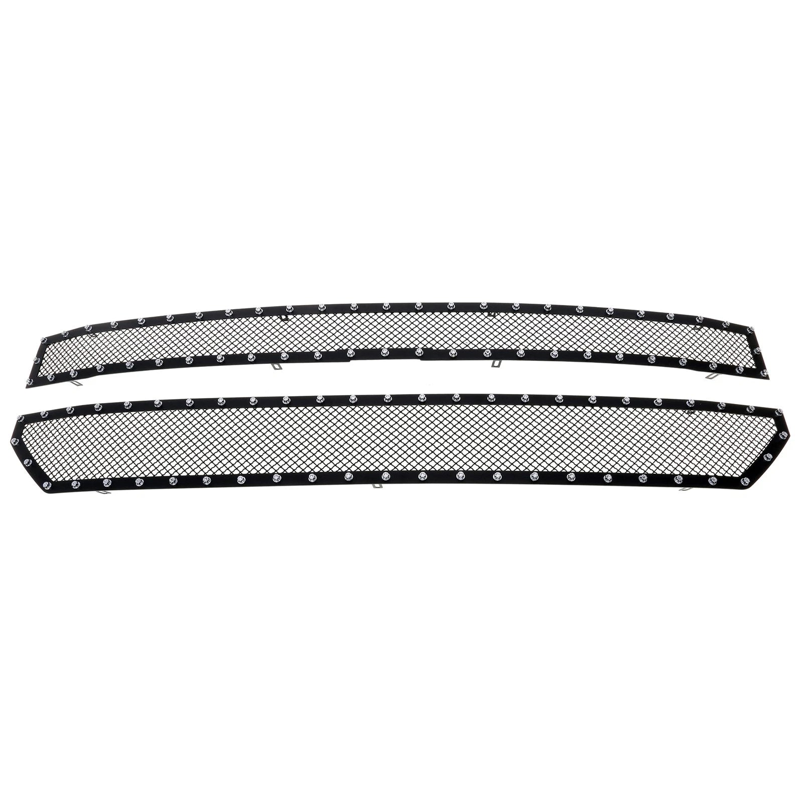 Black Stainless Mesh Rivet Grille for Chevy Silverado 1500 (2016-2019)