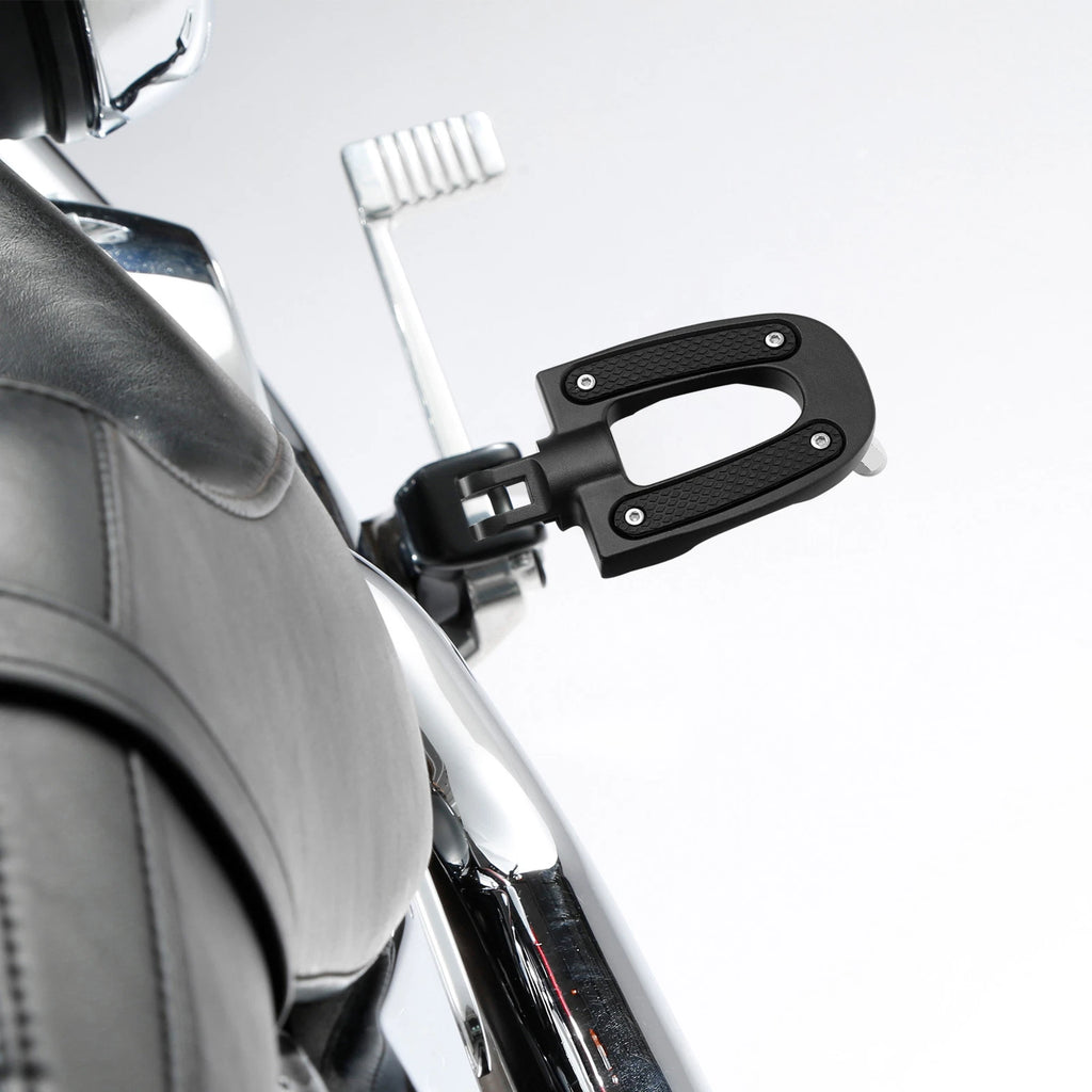 Matt Black Front Driver Pegs Footrest for Harley Softail Low Rider (2018–2024)