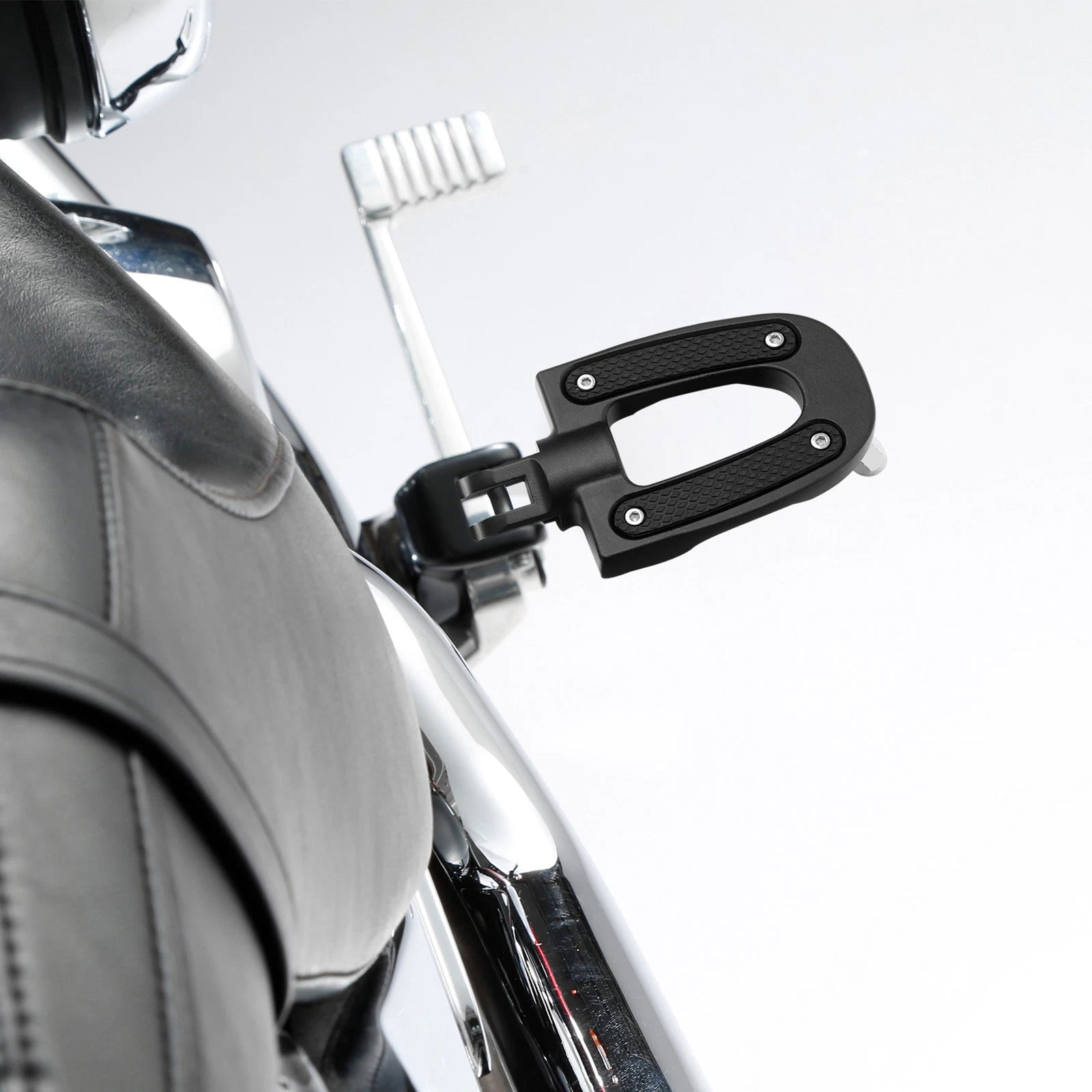 Matt Black Front Driver Pegs Footrest for Harley Softail Low Rider (2018–2024)