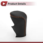 Car Gear Shift Knob Cover for Honda Accord (2008-2012) - Black Brown Faux Leather