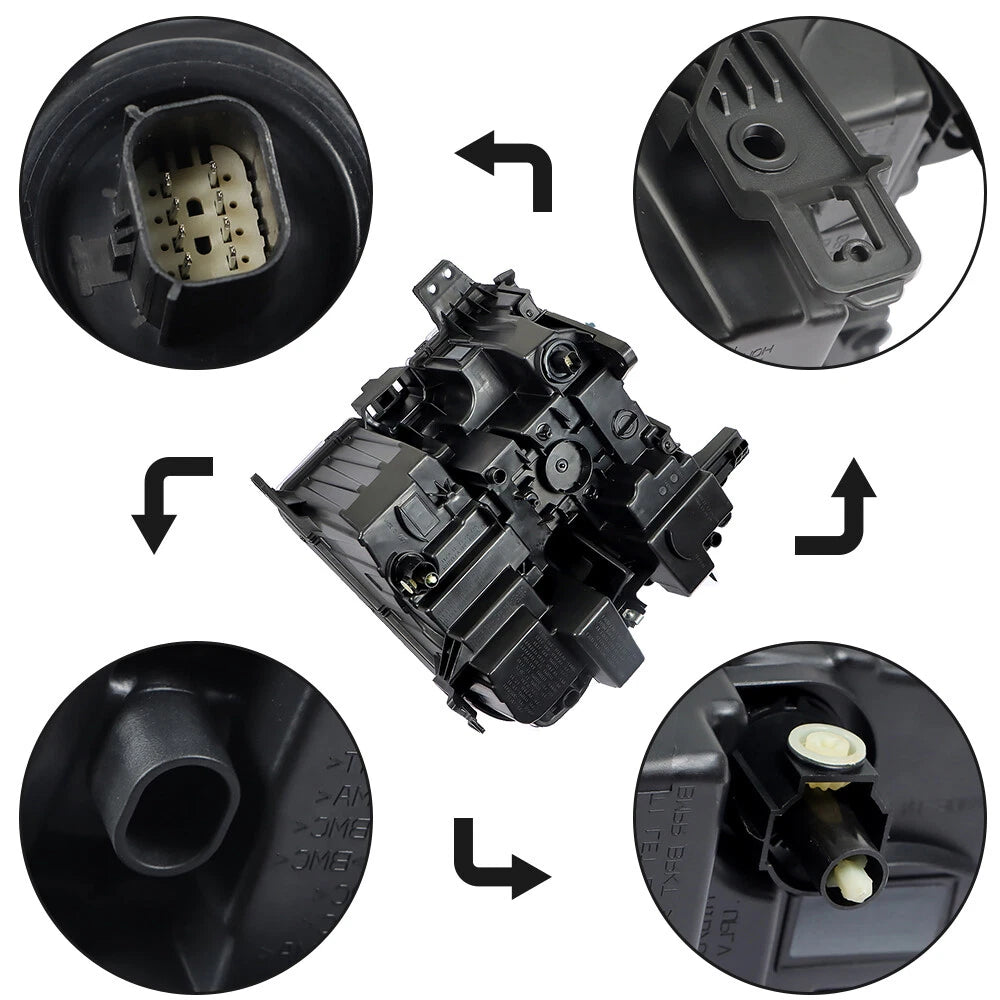 Headlight for Silverado 1500 (2019–2020) Driver/Left Side Clear Housing