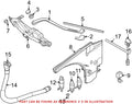 Genuine OEM Left Windshield Wiper Blade 61612455439 for BMW